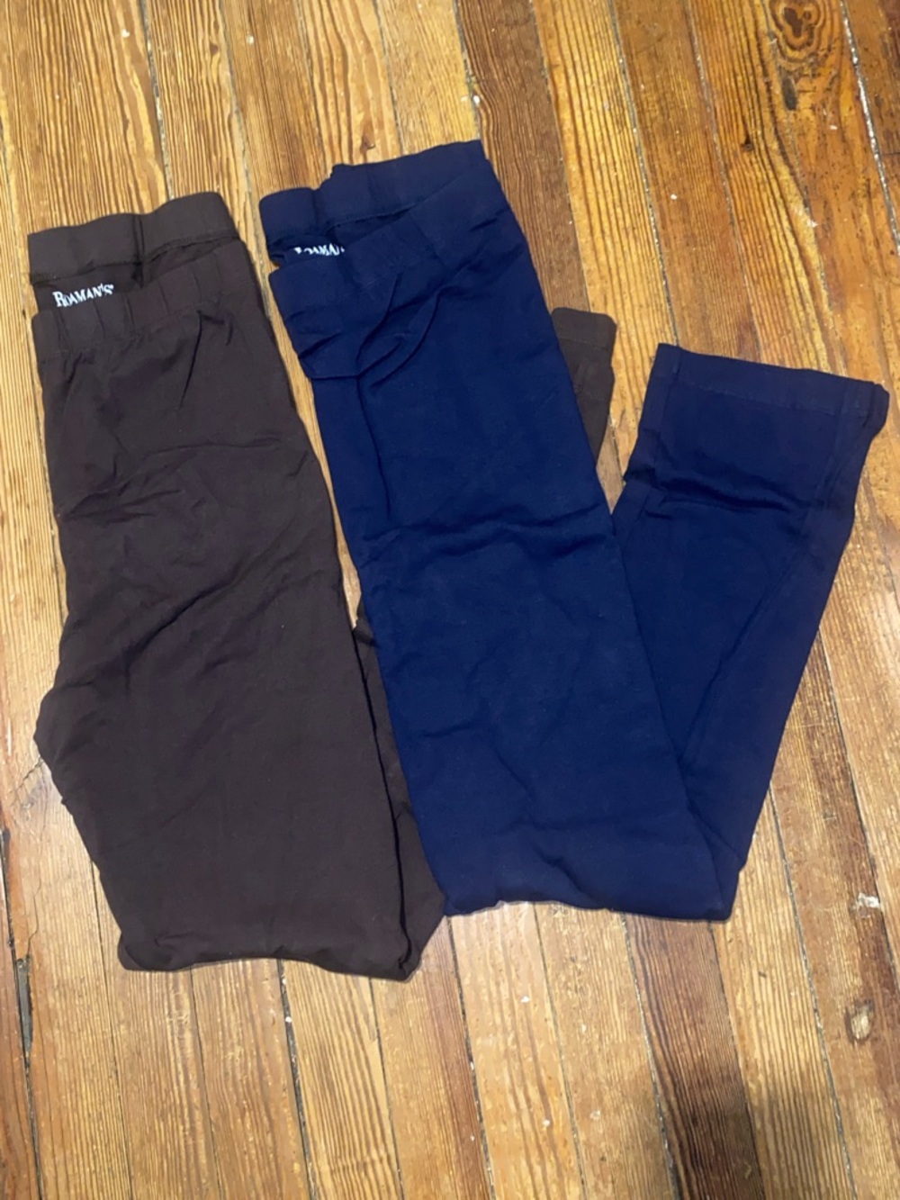 NWT Romans Essential Stretch Ankle Length Pull-On Leggings (2 pair) TALL